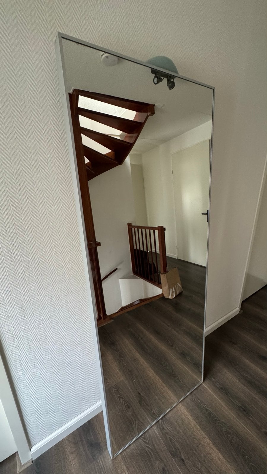 Grote IKEA spiegel (ca. 200x80 cm), Huis en Inrichting, Woonaccessoires | Spiegels, Ophalen, Gebruikt, 75 tot 100 cm, 150 tot 200 cm