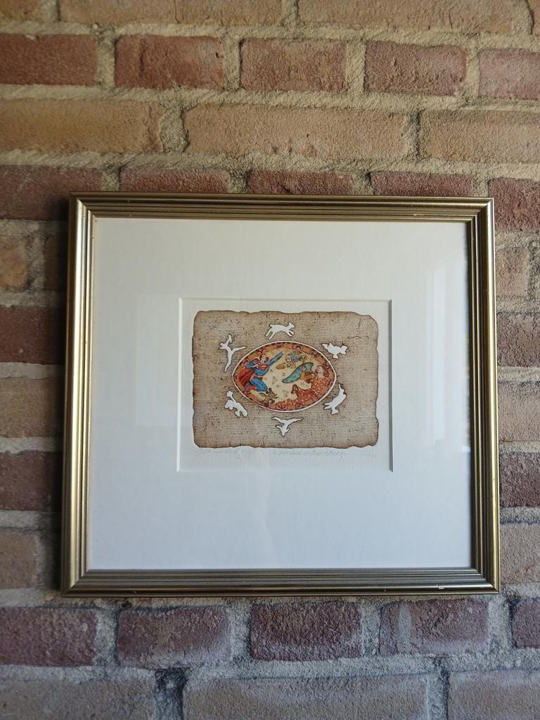 Gea Karhof kleurenets - Superman en dieren, Origineel, Ophalen of Verzenden, Flora en Fauna, 1950 - 1999