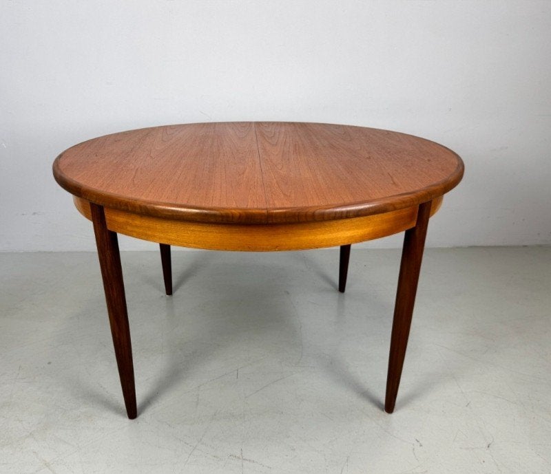 Vintage G-Plan tafel, rond, Ophalen, Gebruikt, Rond, 100 tot 150 cm