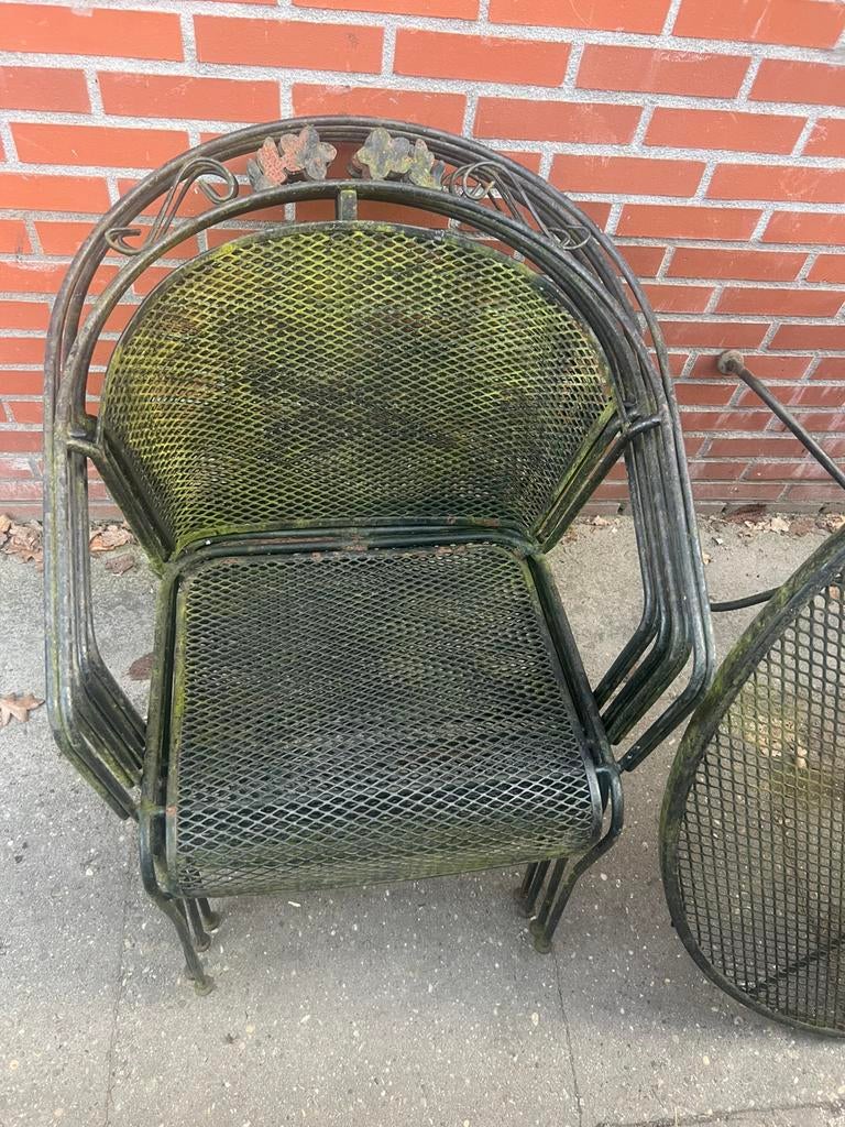 Bistro set., Tuin en Terras, Ophalen, Gebruikt, Tuinset, Overige materialen