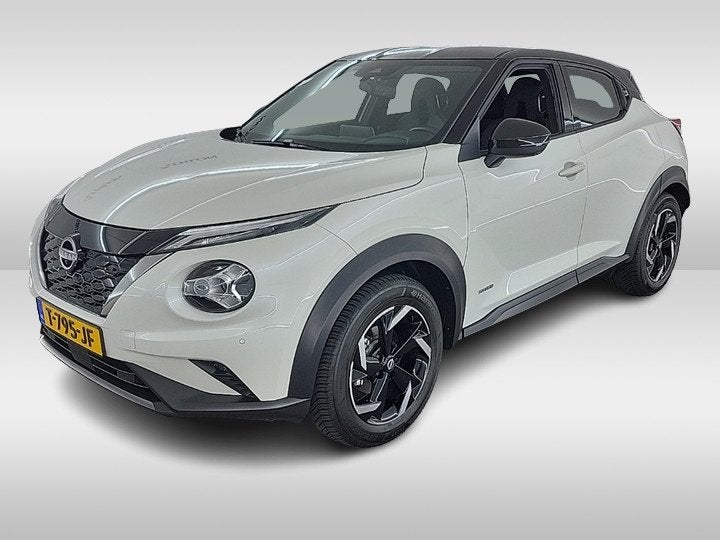 Nissan Juke 1.6 Hybrid Tekna VOL LEER | BOSE | TREKH. | CAME, Auto's, 1300 kg, Gebruikt, 4 cilinders, Wit