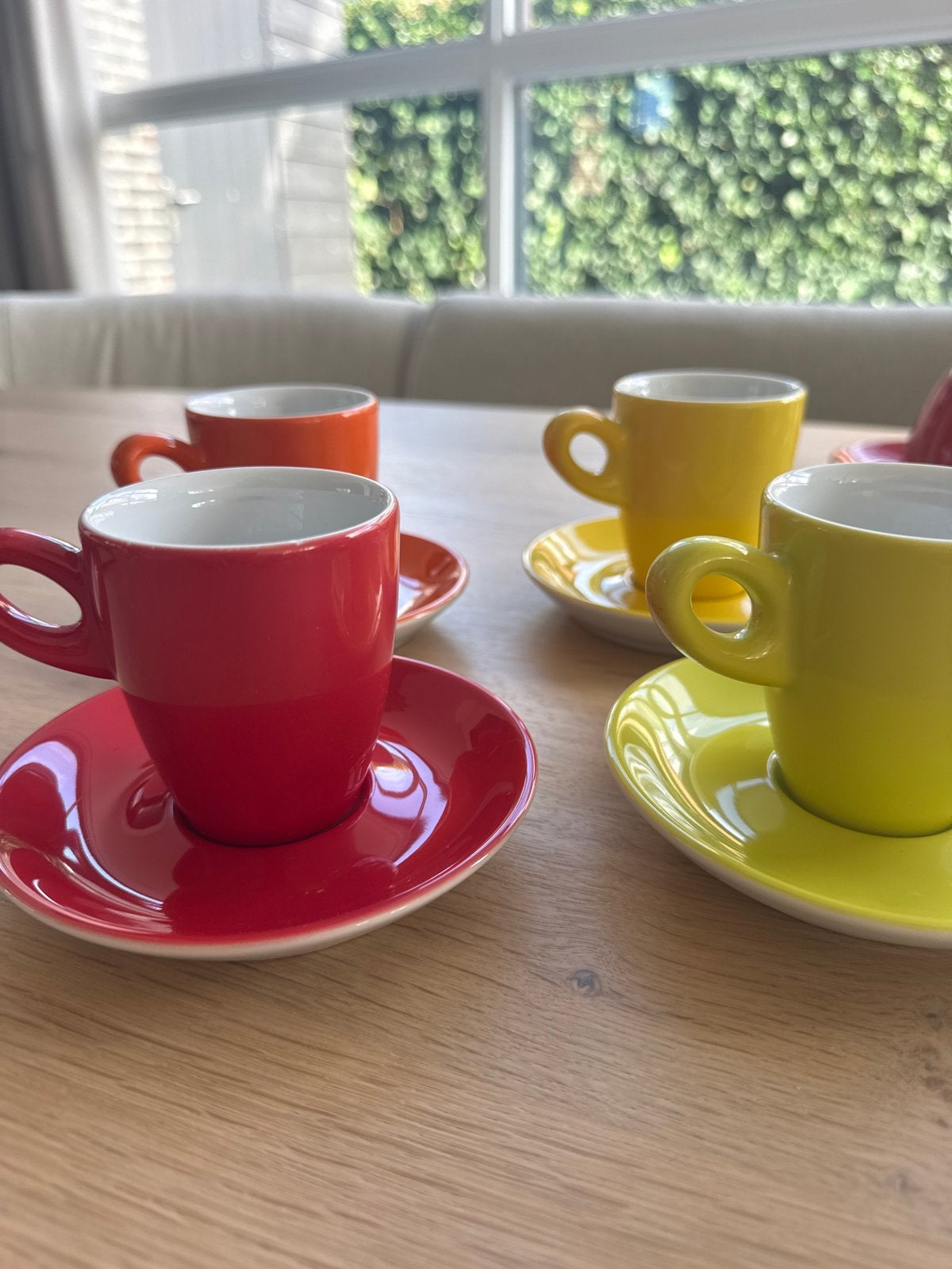 Vintage Walküre Germany Koffiekopjes - Set van 4 Retro Kleur, Ophalen, Gebruikt, Overige merken, Vintage