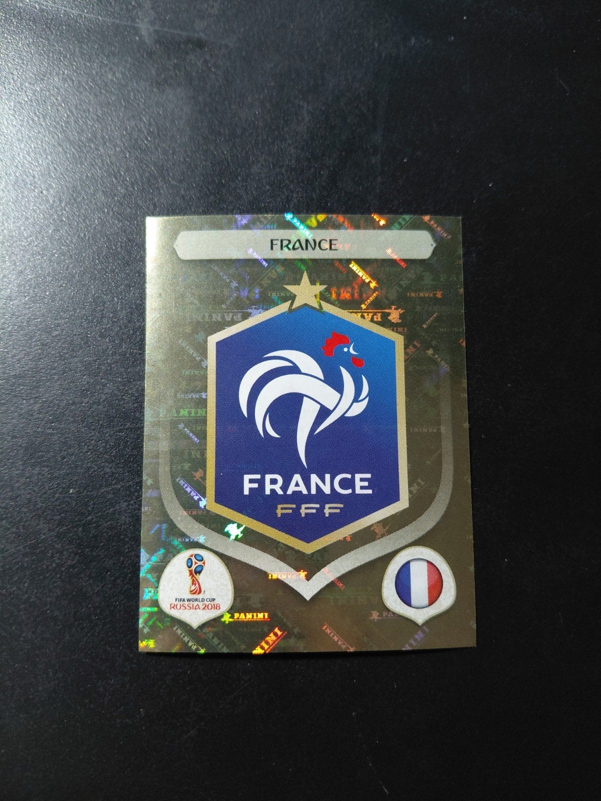 Frankrijk logo (panini wk 2018 winnaars), Ophalen of Verzenden, Nieuw, Buitenlandse clubs, Poster, Plaatje of Sticker