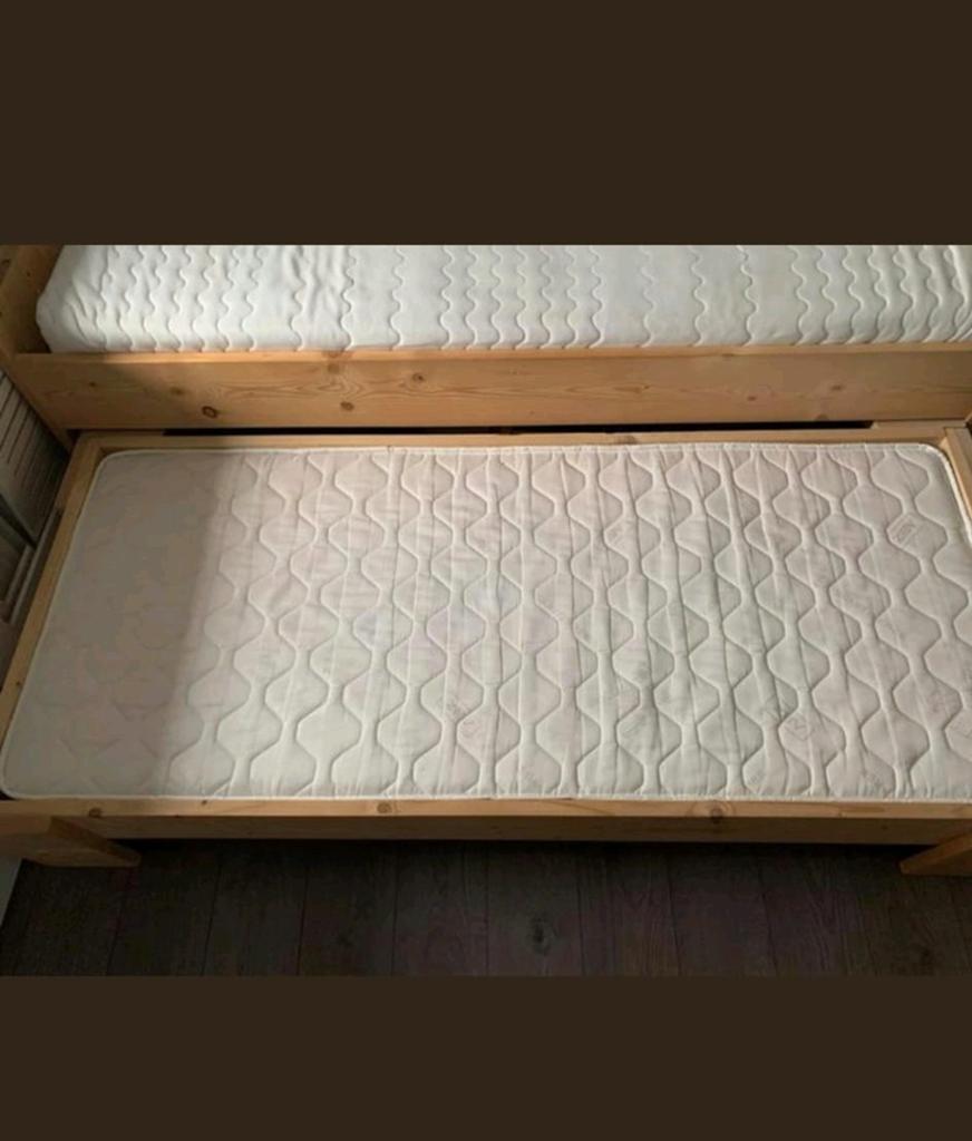 Stevig goed uitschuifbaar bed, MOET NU WEG!, Ophalen, Verstelbaar, 90 cm, Bruin
