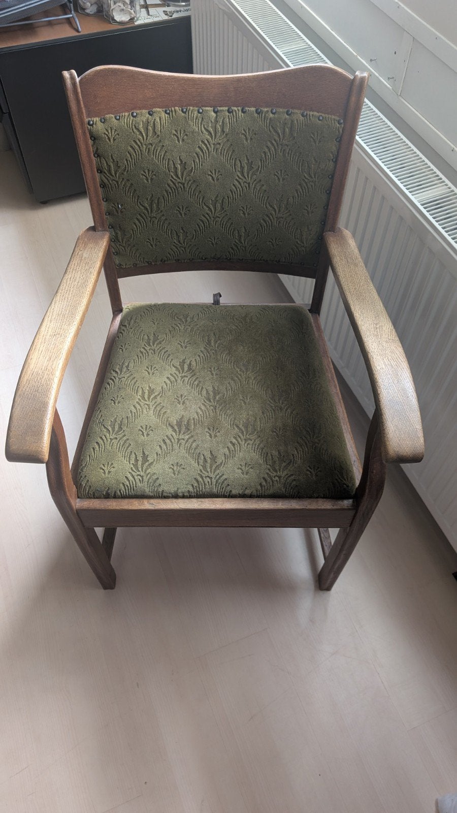 Antieke Eikenhouten Armstoel, Antiek en Kunst, Antiek | Meubels | Stoelen en Banken, Ophalen