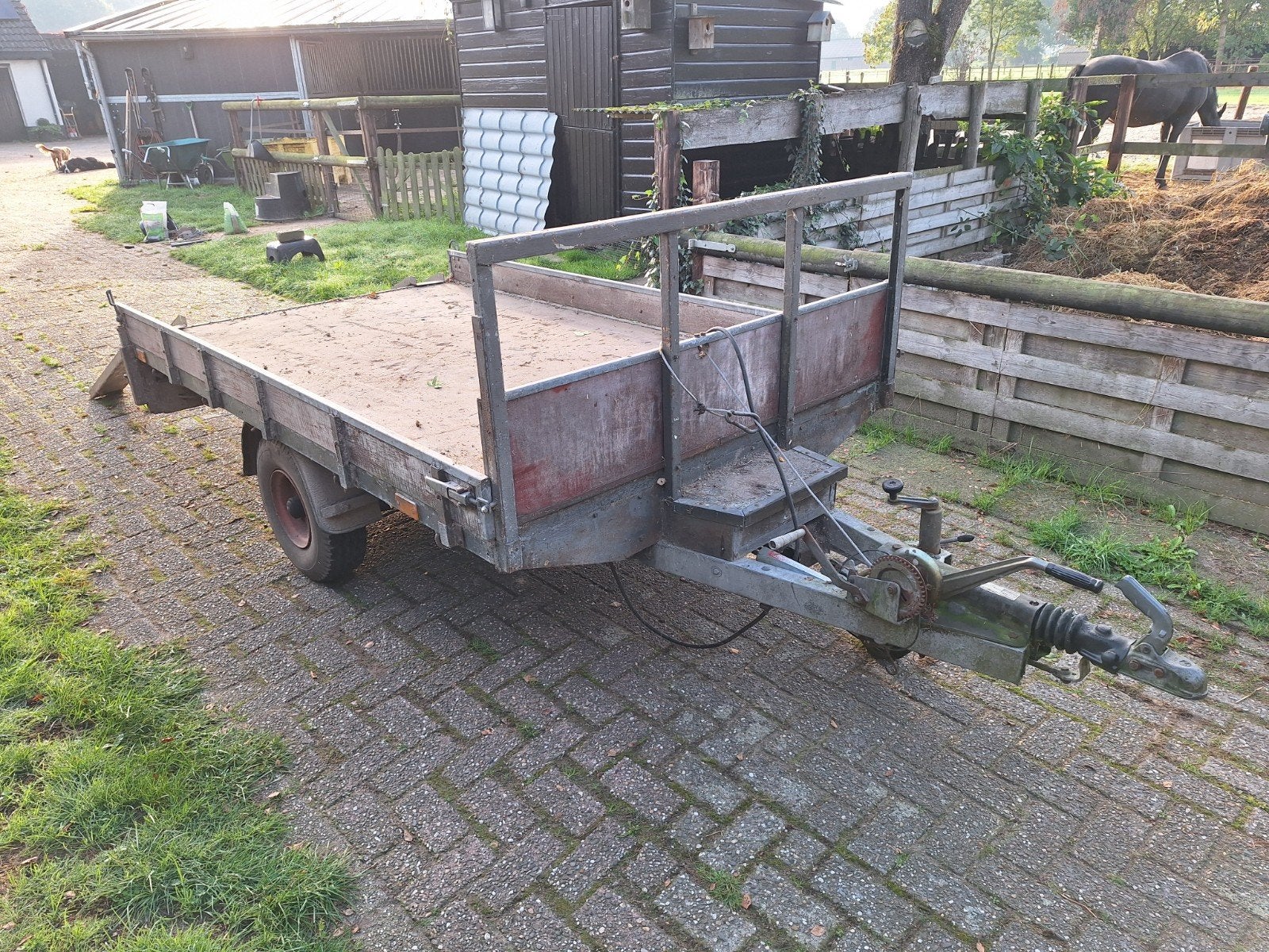 aanhangwagen 2,5x1,5 2000kg, Ophalen, Gebruikt
