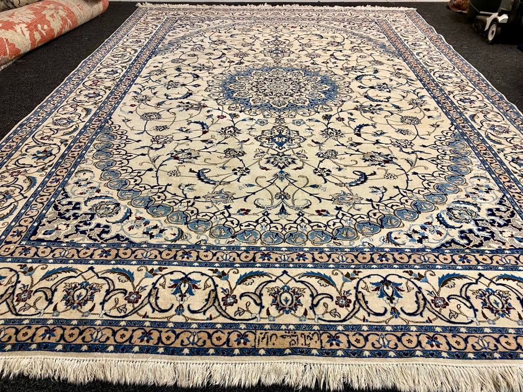 Mooi origineel handgeknoopt perzisch hebiban nain tapijt, ., 200 cm of meer, Ophalen of Verzenden, Zo goed als nieuw