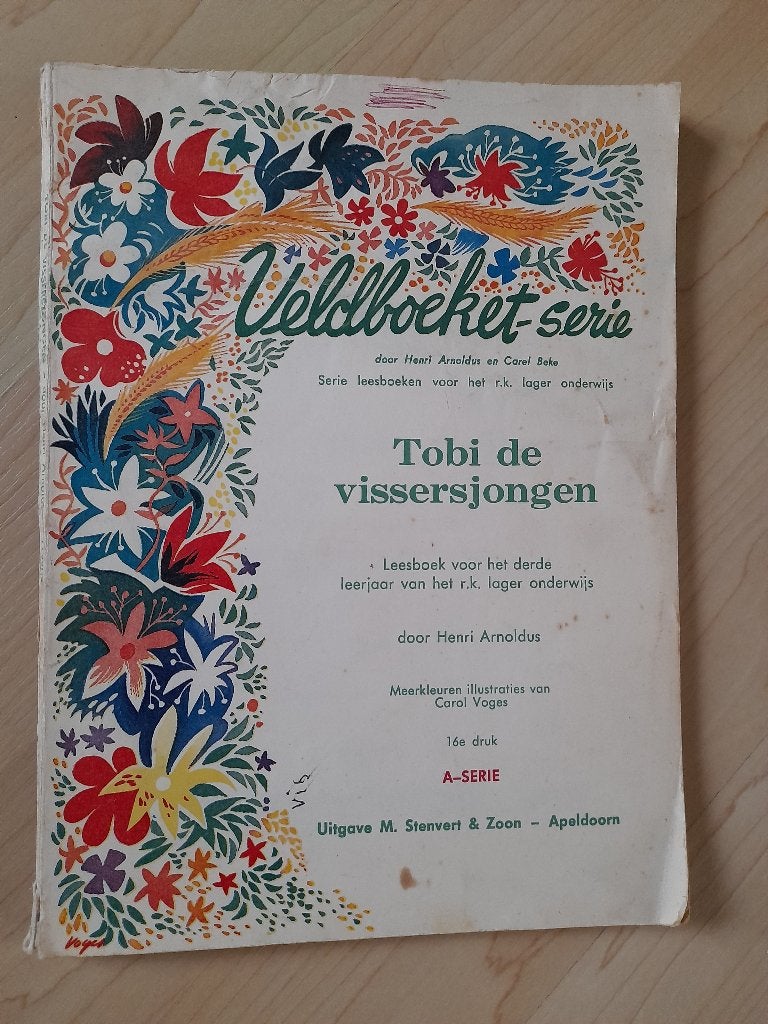 TOBI DE VISSERSJONGEN Henri Arnoldus VELDBOEKET SERIE A, Boeken, Kinderboeken | Jeugd | onder 10 jaar, Ophalen of Verzenden, Gelezen