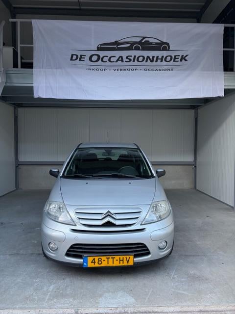 Citroën C3 1.4 I 16V 2007 Grijs, Auto's, Citroën, Voorwielaandrijving, Stof, Zwart, 4 cilinders