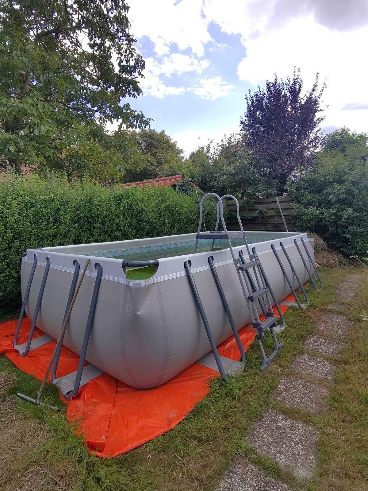Rechthoekig Avenli opzetzeembad 5,49x3,05x1,22 meter, Tuin en Terras, Gebruikt, 300 cm of meer, Rechthoekig, Ophalen