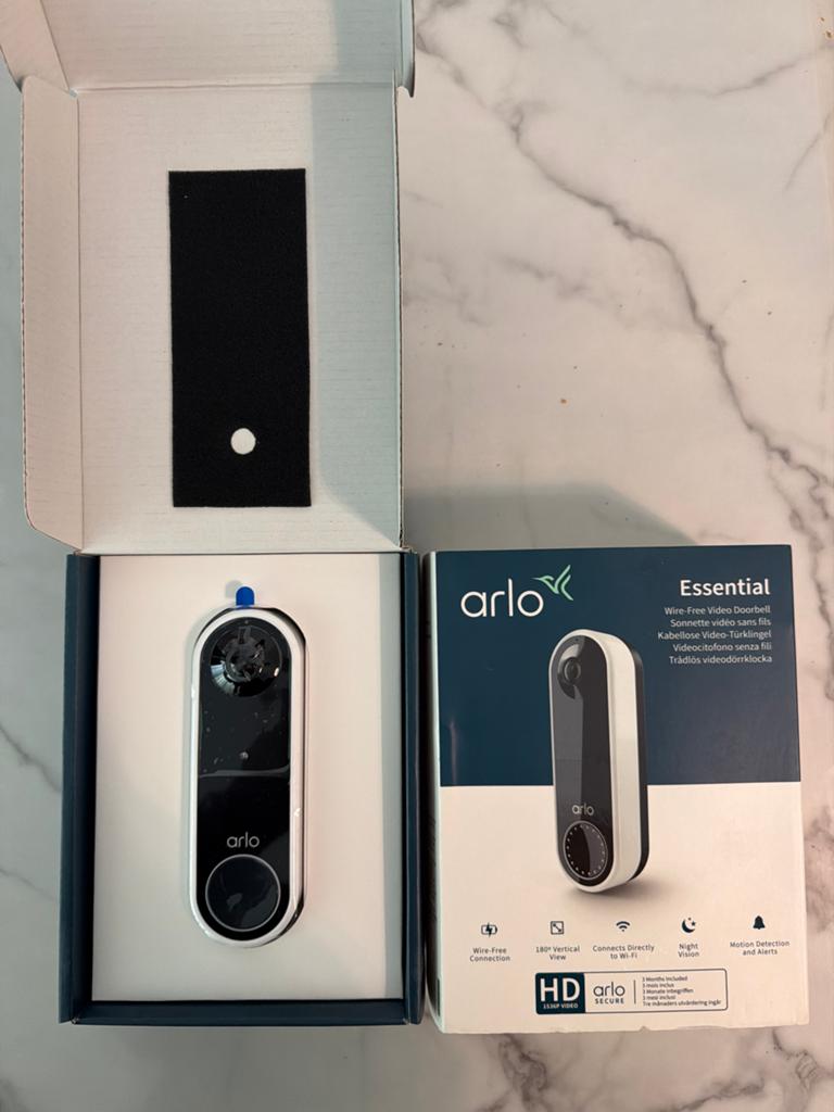 Arlo Essential Wire-Free Video Deurbel - Nieuw in doos, Ophalen of Verzenden, Nieuw, Buitencamera