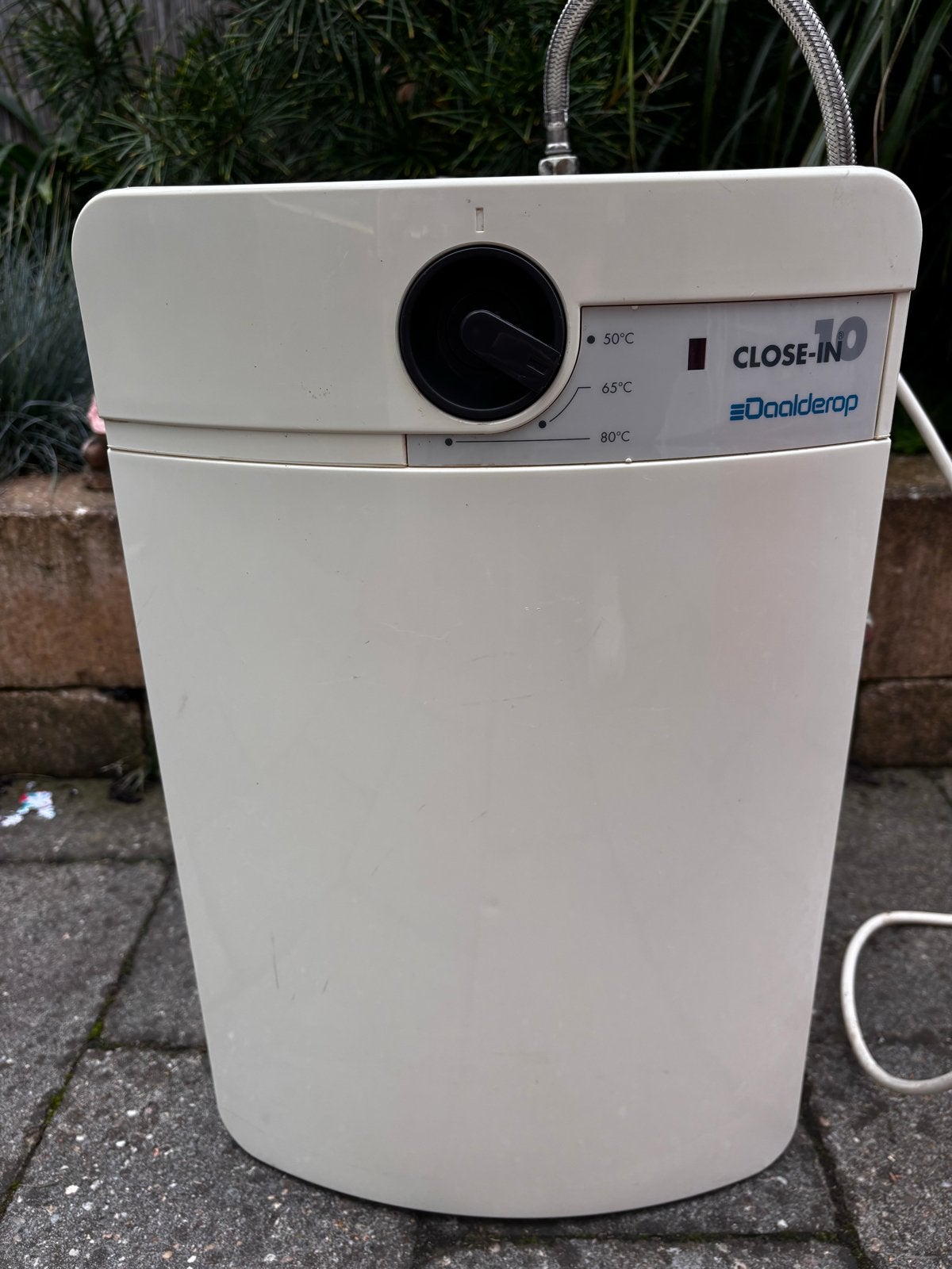 Daalderop Close-in 10 liter boiler met kraan, Minder dan 1 liter, Ophalen of Verzenden, Gebruikt, Rvs