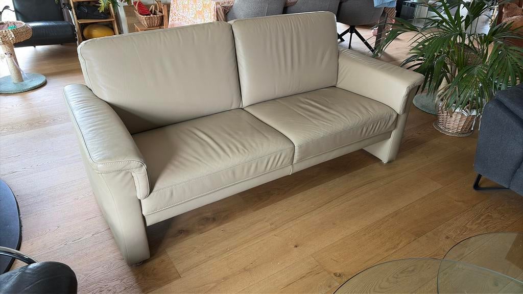 Lederen bankstel, Ophalen, Strak, Gebruikt, 150 tot 200 cm