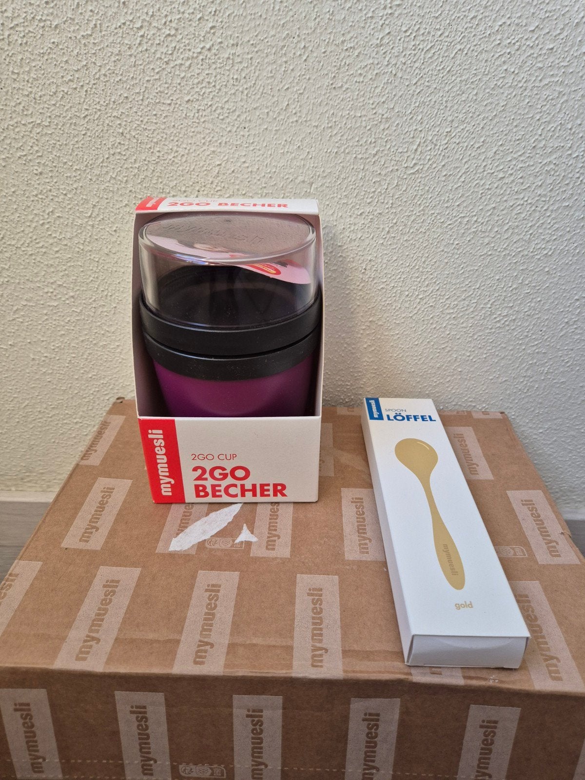 MyMuesli/Mepal 2go Beker + Lepel( Moet weg), Ophalen of Verzenden, Nieuw