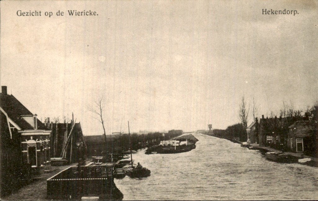 Hekendorp - Wiericke - Gezicht, Verzamelen, Ansichtkaarten | Nederland, Gelopen, Utrecht, 1920 tot 1940, Ophalen of Verzenden