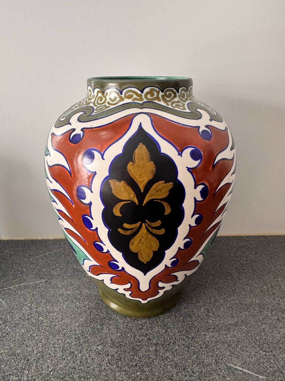 Gouda Holland Marenga Vaas - Handgeschilderd, Ophalen of Verzenden