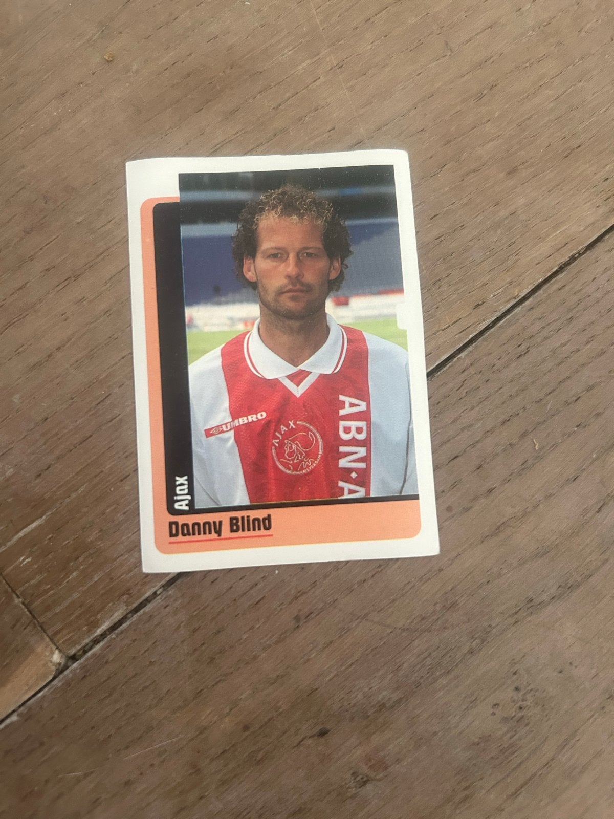 Panini Voetbal '99 Plaatje Danny Blind Ajax, Ophalen of Verzenden, Zo goed als nieuw, Sticker