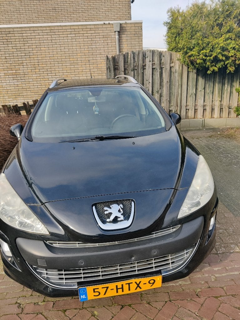 Peugeot 308 sw vti 1.6 panorama, apk 20/3/2027, Voorwielaandrijving, Stof, Zwart, Parkeersensor
