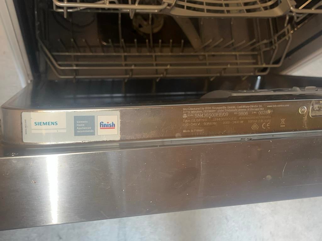Siemens SN436S00EE/09 Vaatwasser - Zo goed als nieuw, Witgoed en Apparatuur, Ophalen, 60 cm of meer, Zo goed als nieuw, Energieklasse A of zuiniger