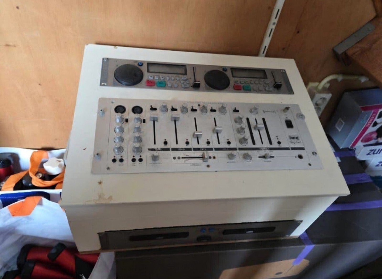 Skytec TEC2500 DJ-set met IMG Stageline MPX-42 mixer, Ophalen of Verzenden, Gebruikt, Dj-set, Overige merken