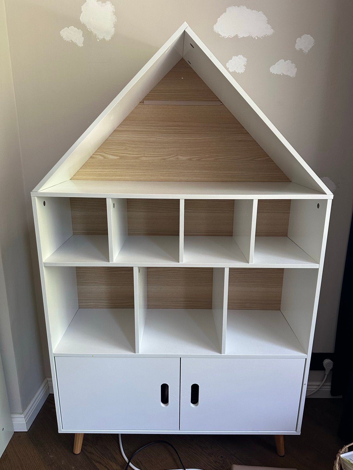 Leuke speelgoedkast/boekenkast in huisvorm, Ophalen, Zo goed als nieuw, Kast