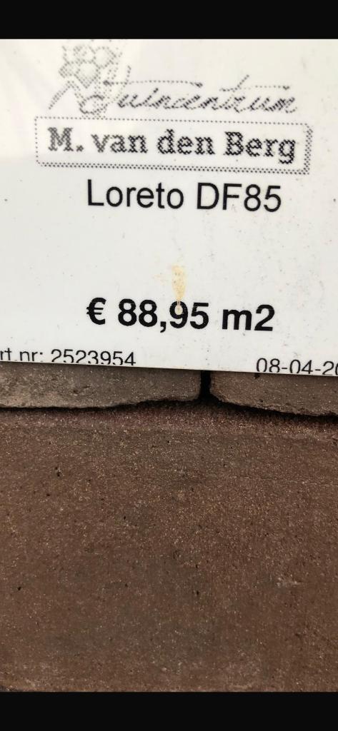 Gebakken straatklinkers dikformaat Loreto Vandersanden, Tuin en Terras, Tegels en Klinkers, Ophalen, Nieuw, 5 tot 10 m², Klinkers