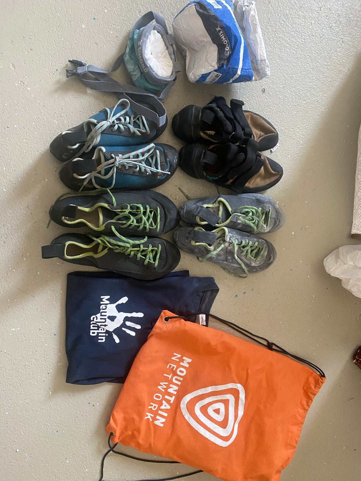 Klim schoenen boulderen kind maat 35,36,37,38, Ophalen of Verzenden, Zo goed als nieuw, Klimsportschoenen