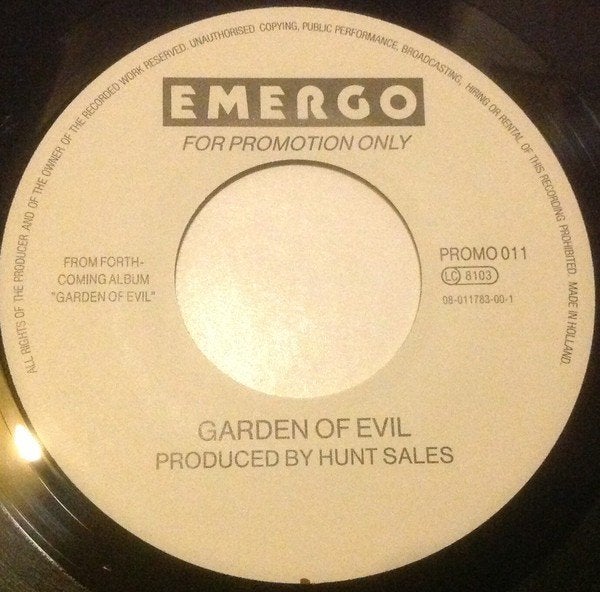 Rock Single : Tender Fury - Garden of Evil (Promo), Gebruikt, 7 inch, Ophalen of Verzenden, Rock en Metal