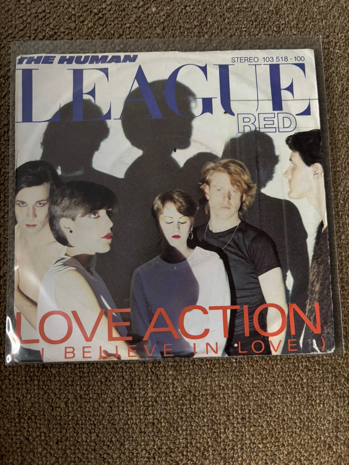 The Human League - Love Action, Cd's en Dvd's, Vinyl Singles, Ophalen of Verzenden, Gebruikt, 7 inch, Pop