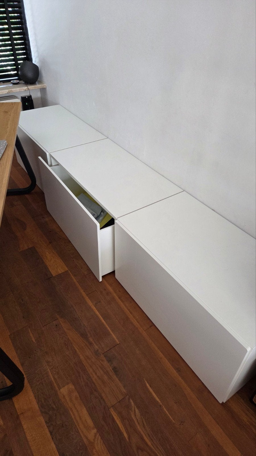 3x IKEA SMÅSTAD Speelgoedkist met bank, wit, Ophalen