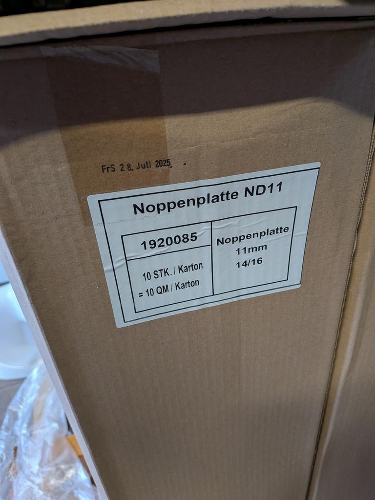 Therminon Noppenplaat ND11 - 11mm isolatie (170m2), Doe-het-zelf en Verbouw, Isolatie en Afdichting, Minder dan 4 cm, Overige materialen
