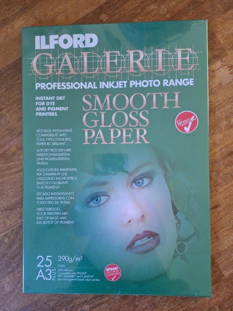 Ilford Galerie Smooth Gloss Fotopapier 290 g/m² A4 25 vellen, Ophalen of Verzenden, Nieuw, Ilford