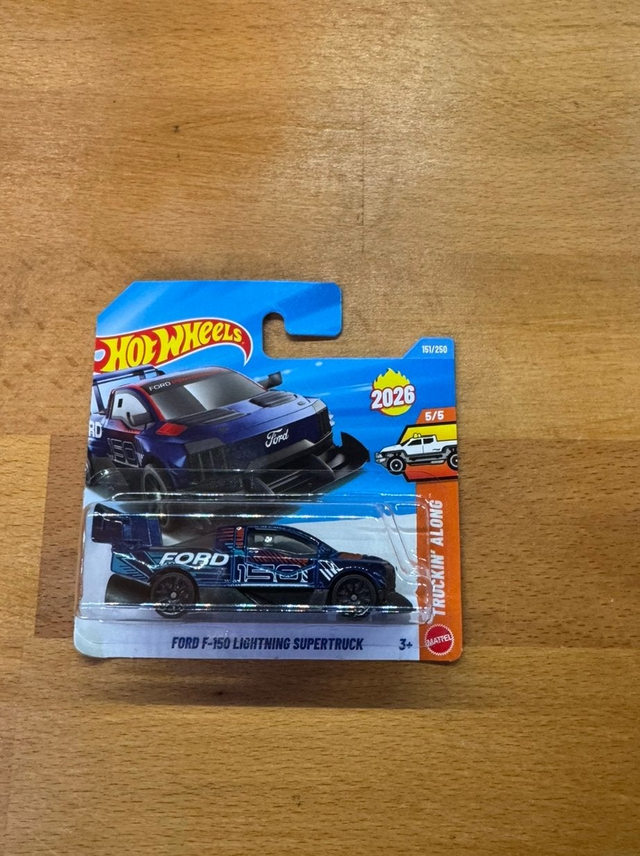 Hotwheels Ford F-150 Lightning SuperTruck, Ophalen of Verzenden, Zo goed als nieuw, Auto