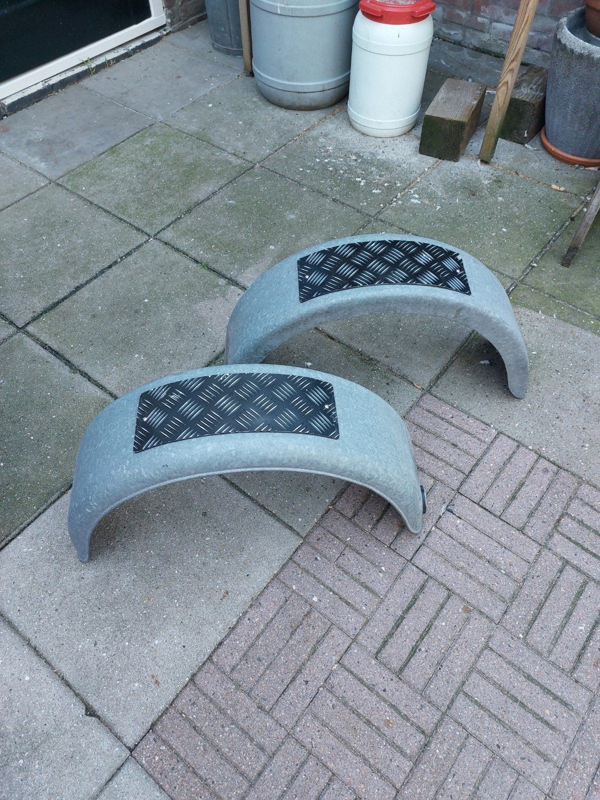 Stalen spatborden 13 - 14 - 15 inch, Auto diversen, Aanhangwagen-onderdelen, Ophalen, Gebruikt