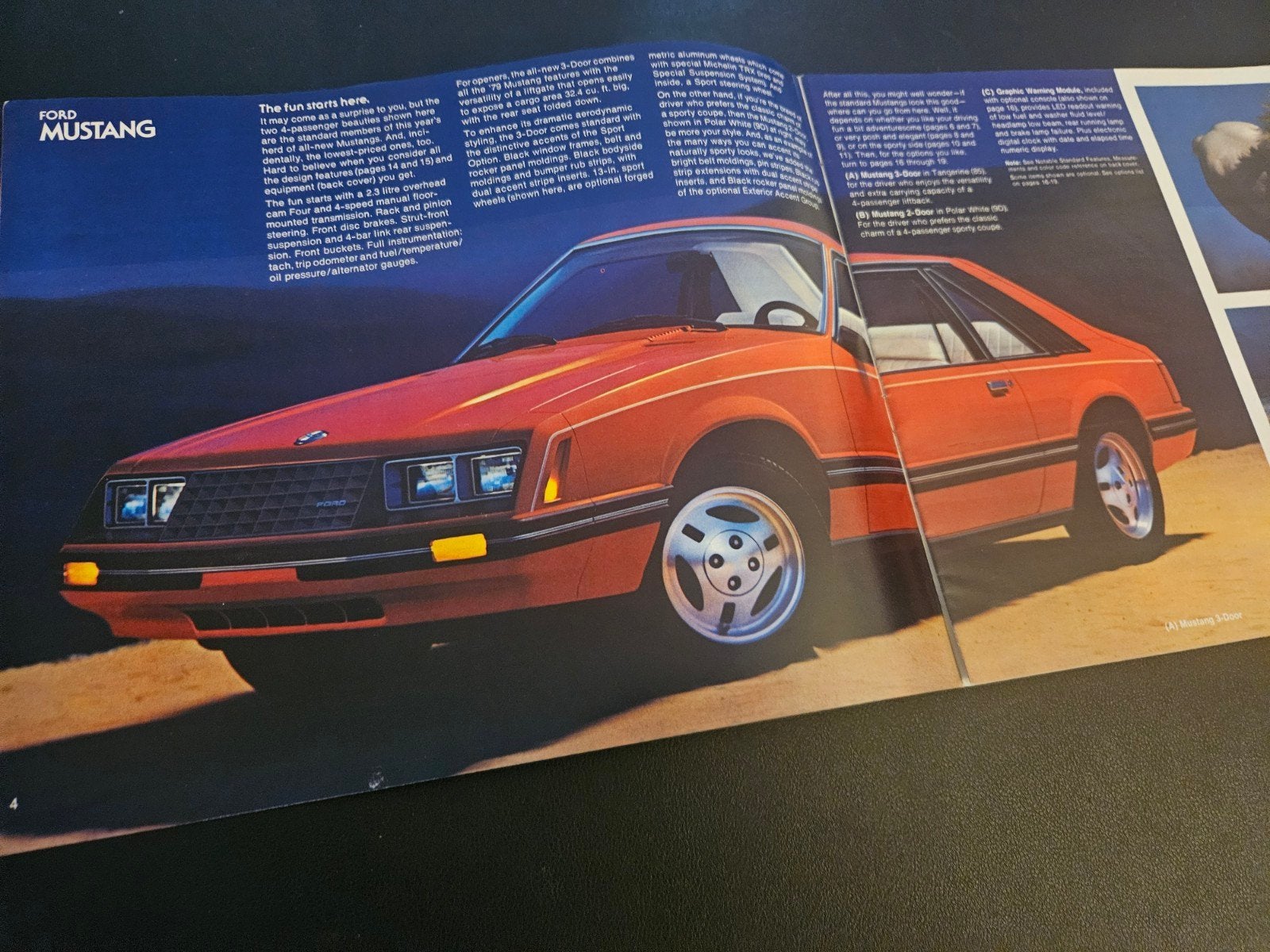 Brochure Ford Mustang 1979 USA, Ophalen of Verzenden, Zo goed als nieuw, Ford