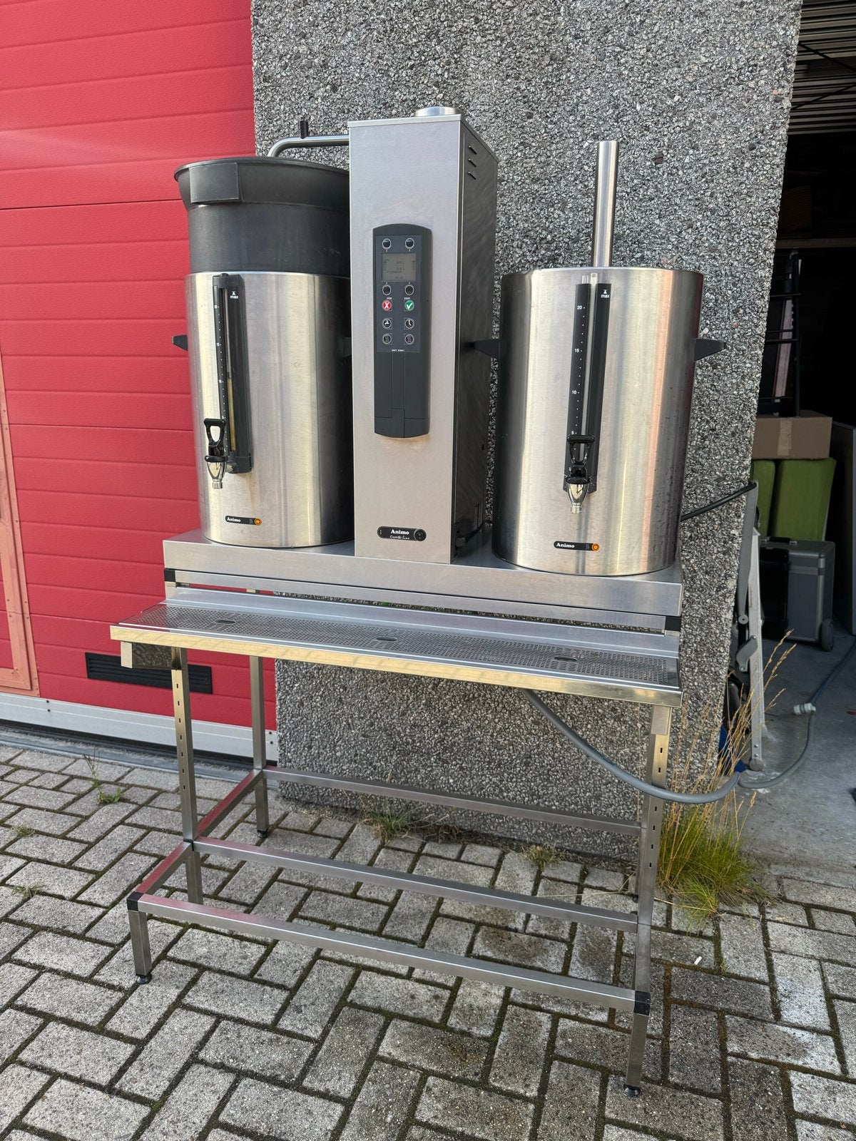 Animo ComBi-line CB 2x20 koffie- en theezetapparaat compleet, Ophalen, Afneembaar waterreservoir, Gebruikt, 10 kopjes of meer