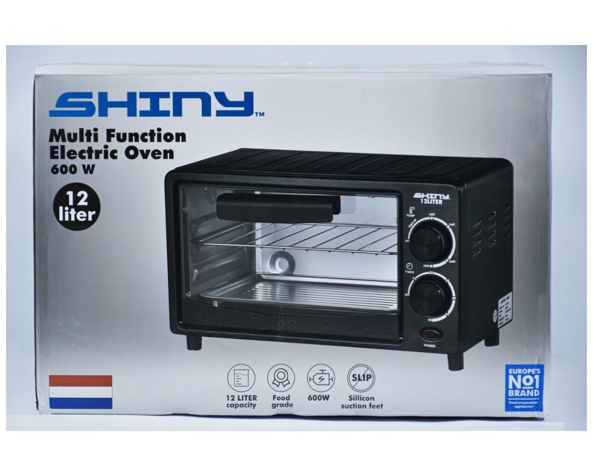 SHINY Multifunctionele Elektrische Oven 12L - 600W, Minder dan 45 cm, Overige merken, Nieuw, Ophalen of Verzenden