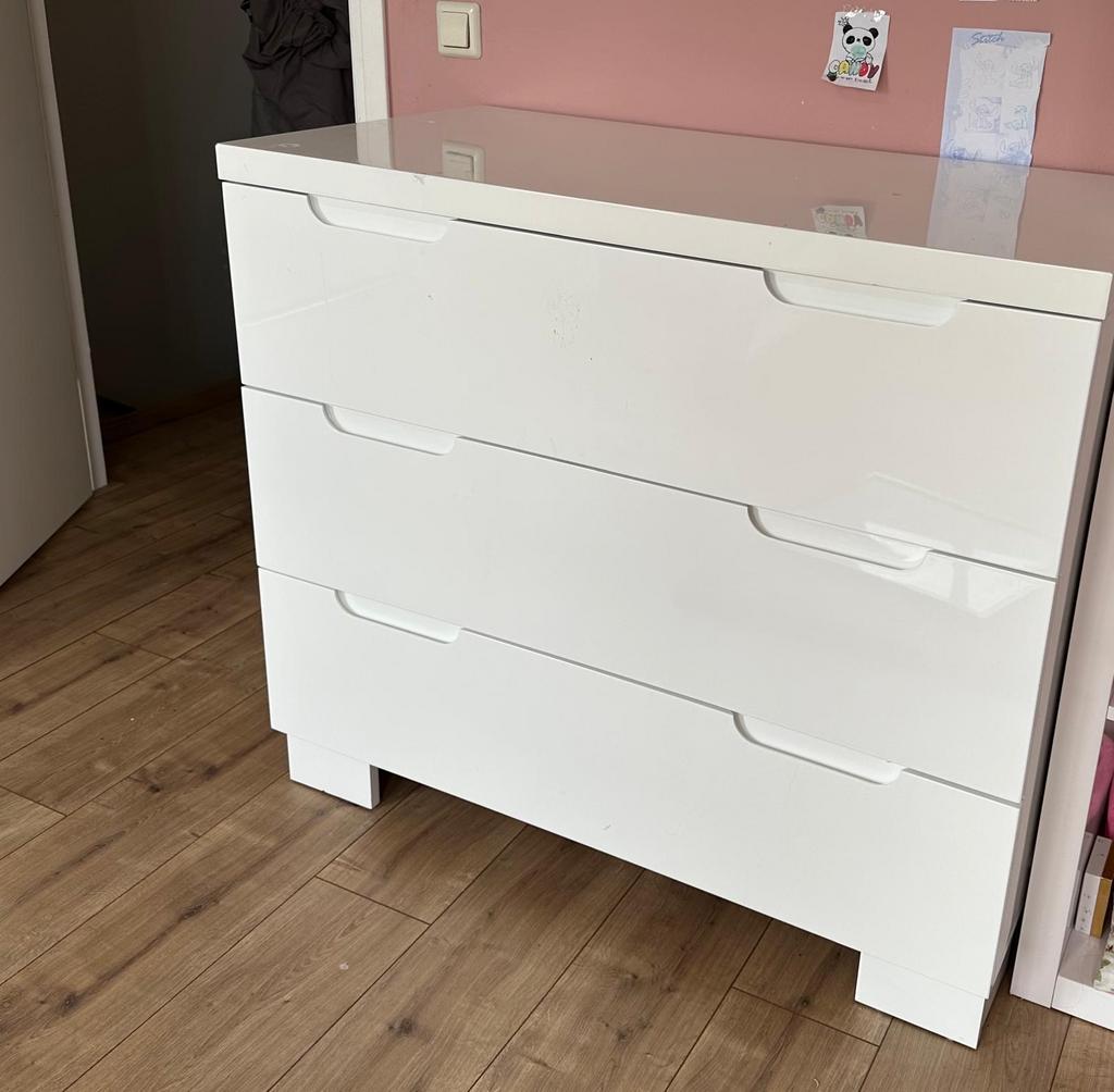 Kinderkamer Set – Kledingkast + Commode, Gebruikt, 50 tot 70 cm, Ophalen of Verzenden, 100 cm of meer