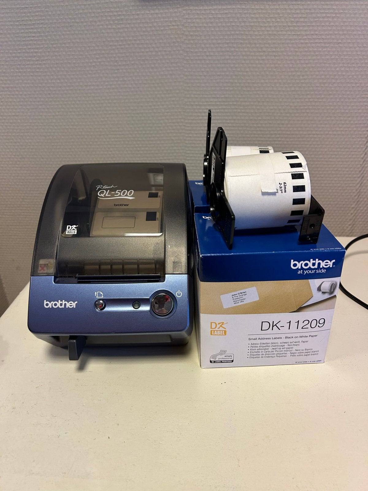 Brother P-touch QL-500 Labelprinter met labels, Ophalen of Verzenden, Gebruikt, Etiket