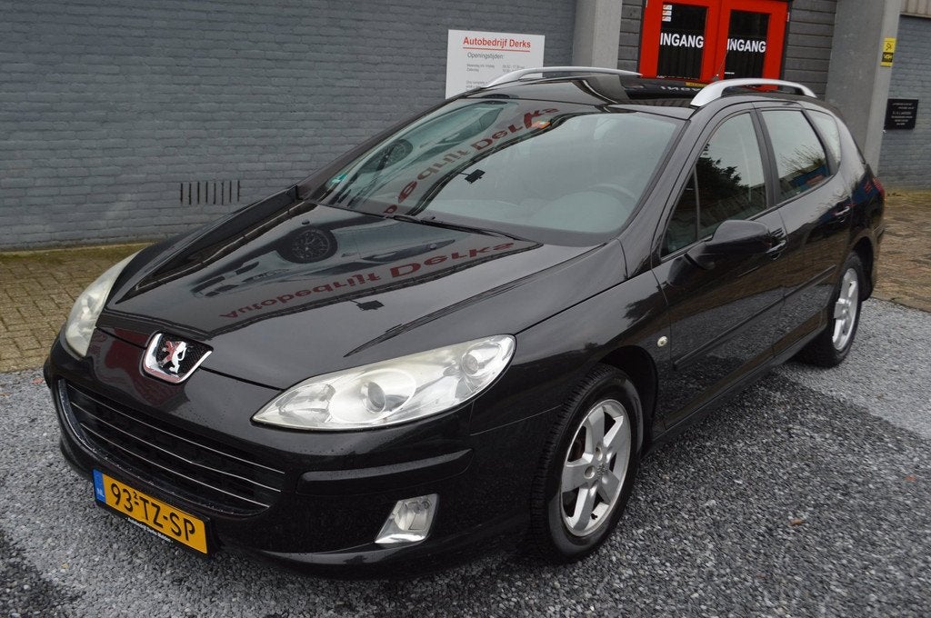 Peugeot 407 SW 2.0-16V Premium Airco Panorama 5Drs Trekhaak, Auto's, Peugeot, Voorwielaandrijving, Stof, Gebruikt, 4 cilinders