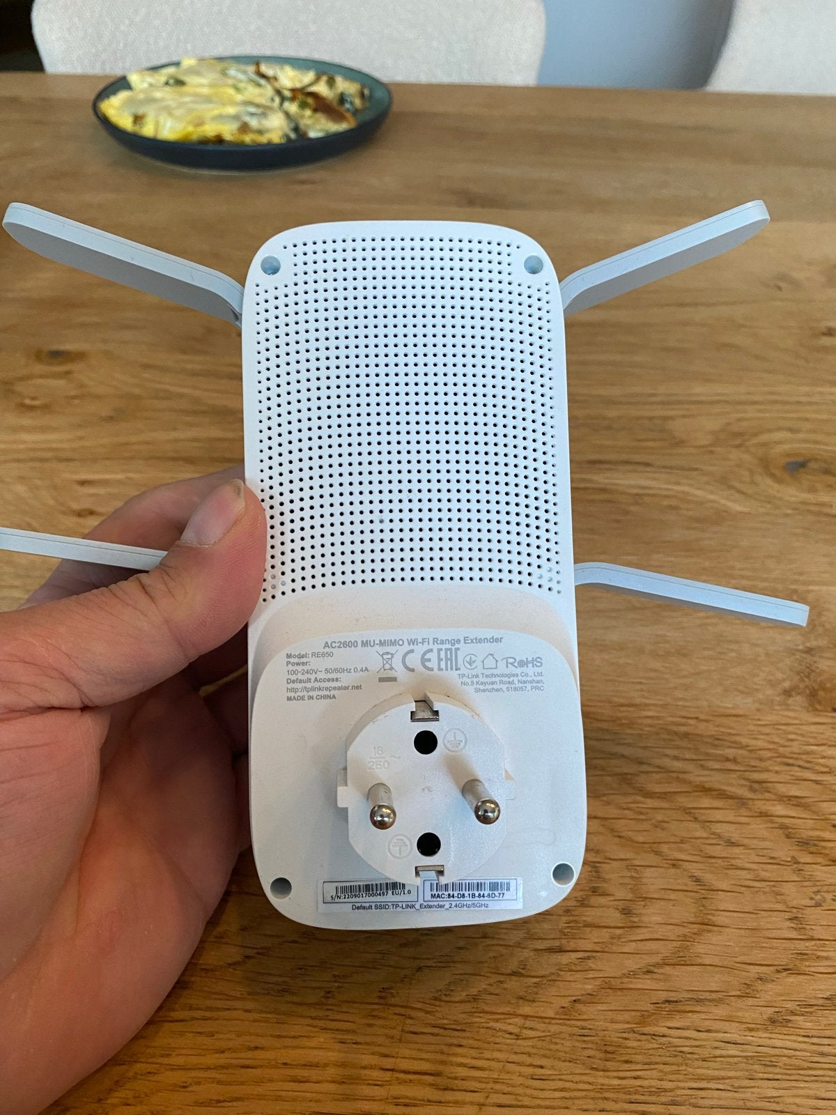 TP-Link RE650 AC2600 MU-MIMO Wi-Fi Range Extender, Ophalen of Verzenden, Zo goed als nieuw, Router