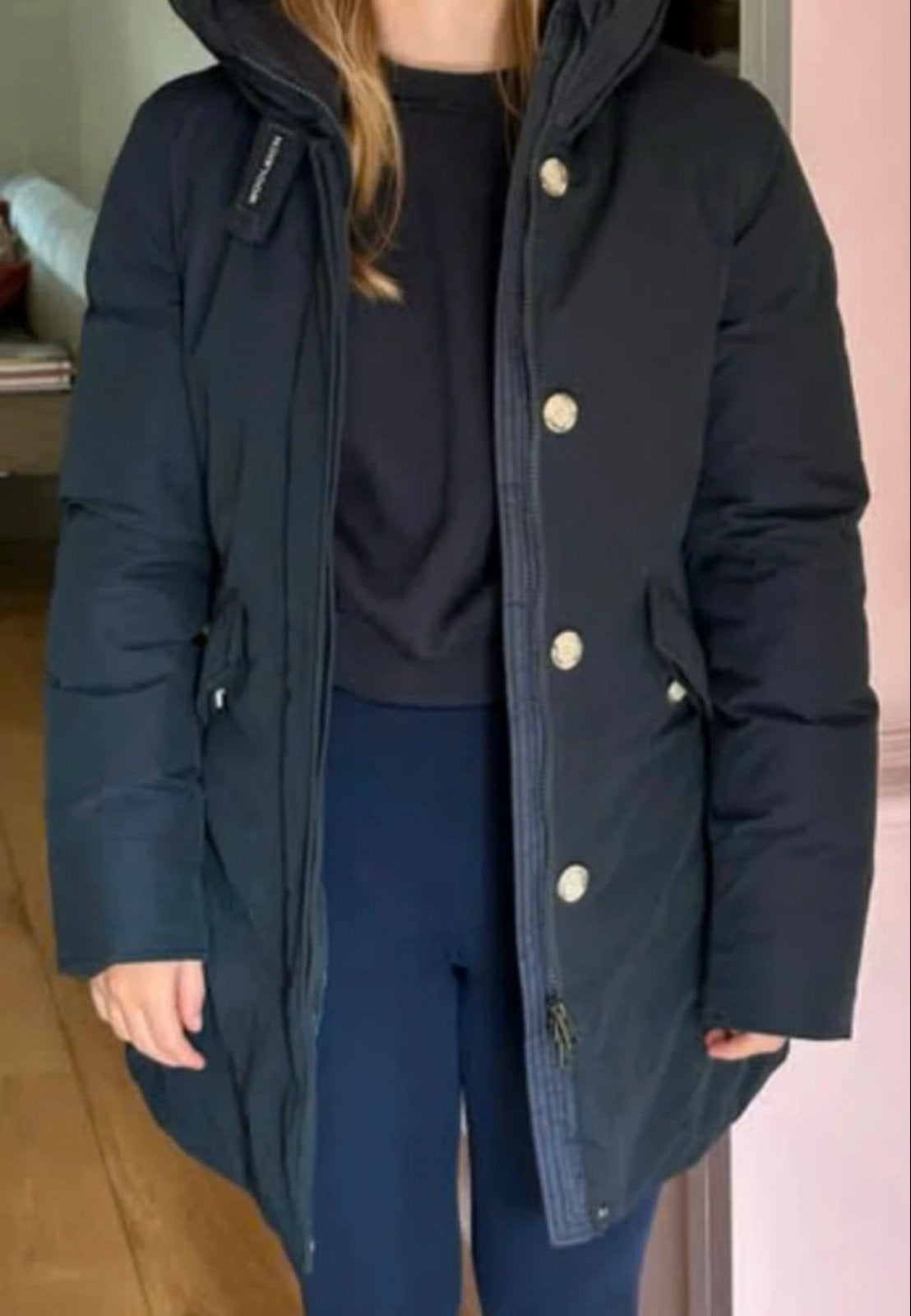Woolrich jas maat M - Goede staat, Ophalen of Verzenden, Gedragen, Maat 38/40 (M), Blauw