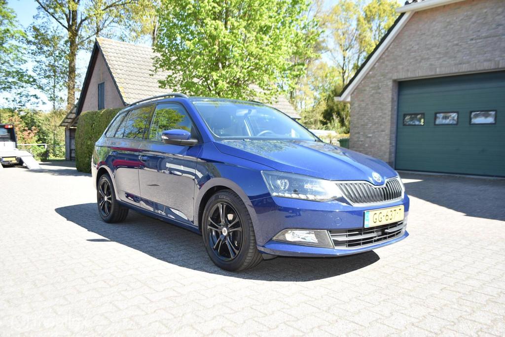 Skoda Fabia Combi 1.4 TDI Active Airco, Voorwielaandrijving, Stof, Gebruikt, Blauw