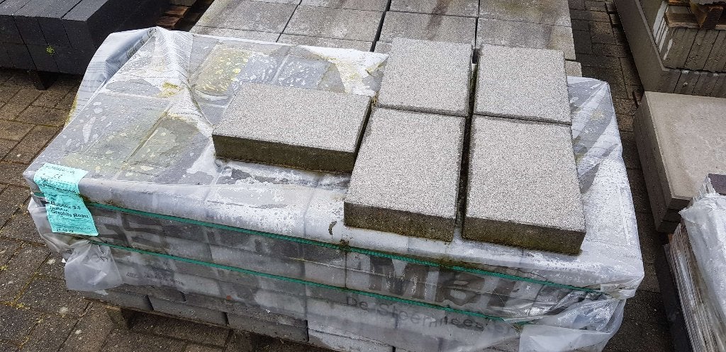 Betontegel 20x30 egaal grijs en antraciet restant te koop, Ophalen, Nieuw, Minder dan 5 m², Nvt