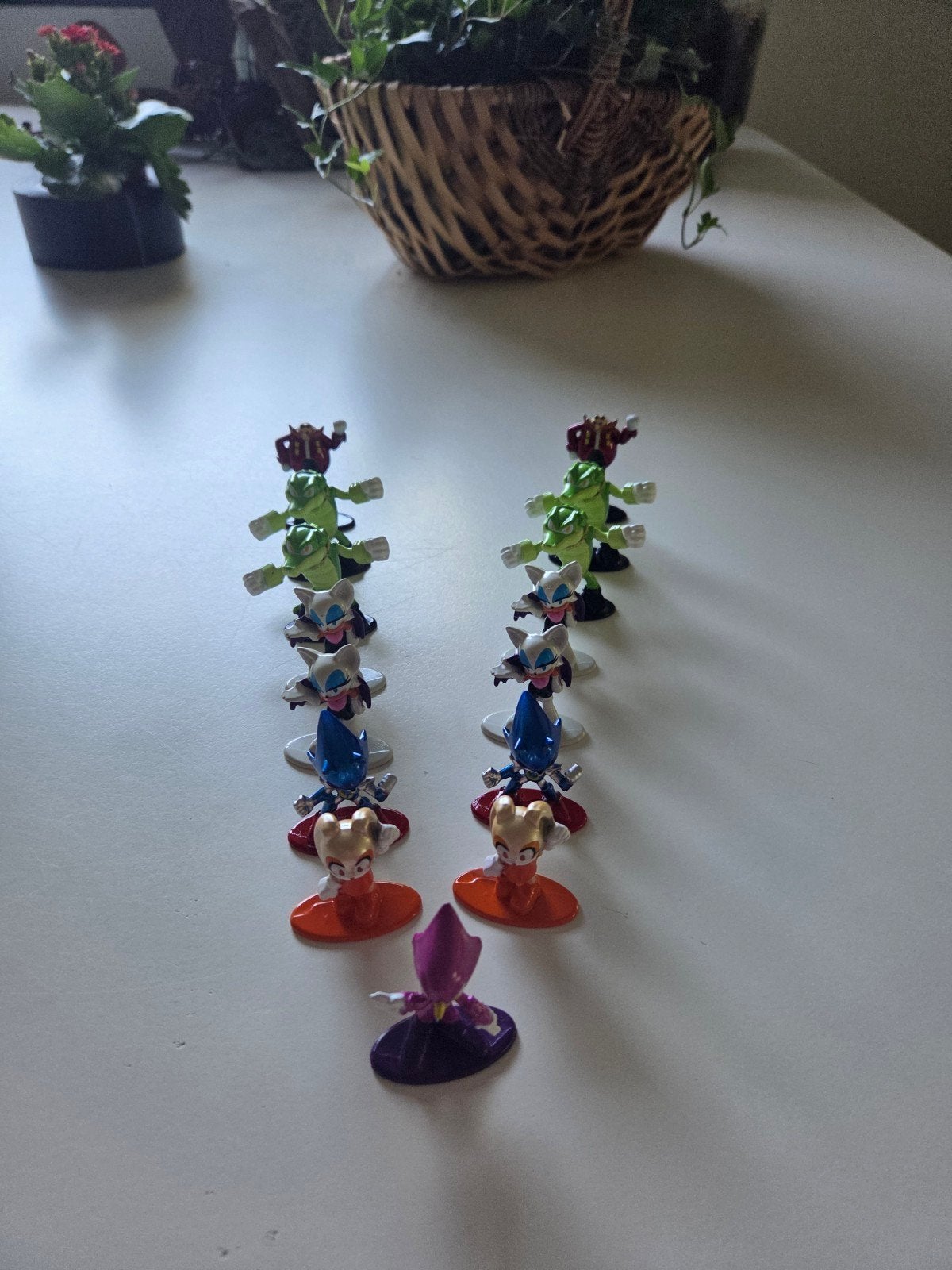 Sonic metalen poppetjes, Ophalen of Verzenden, Gebruikt
