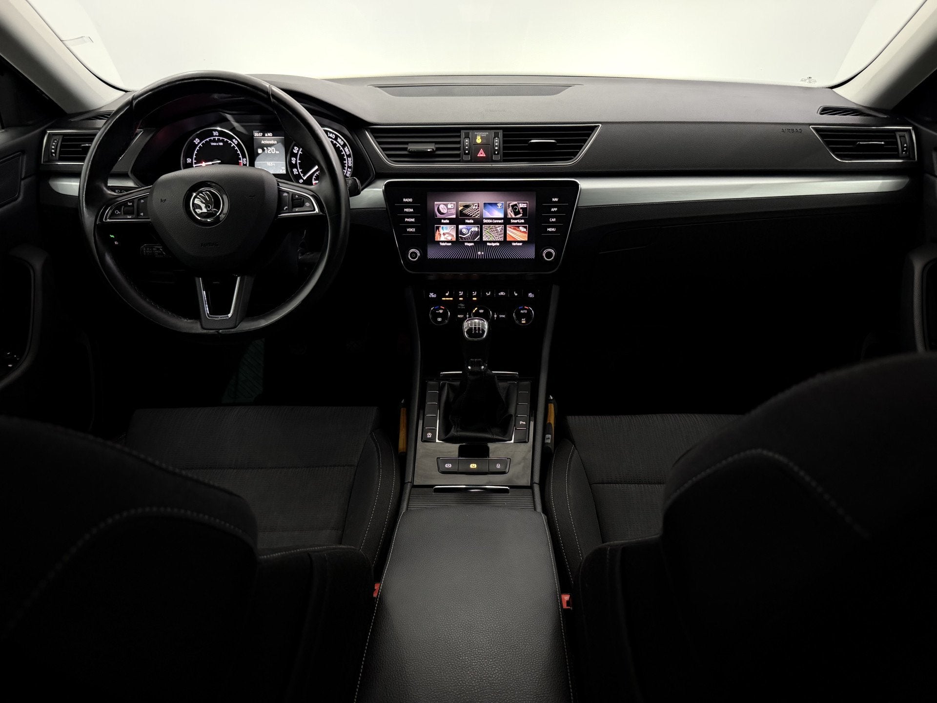 Skoda Superb Combi 1.6 TDI Greenline Business Clima, Parkeer, Auto's, Voorwielaandrijving, Stof, Gebruikt, Euro 6
