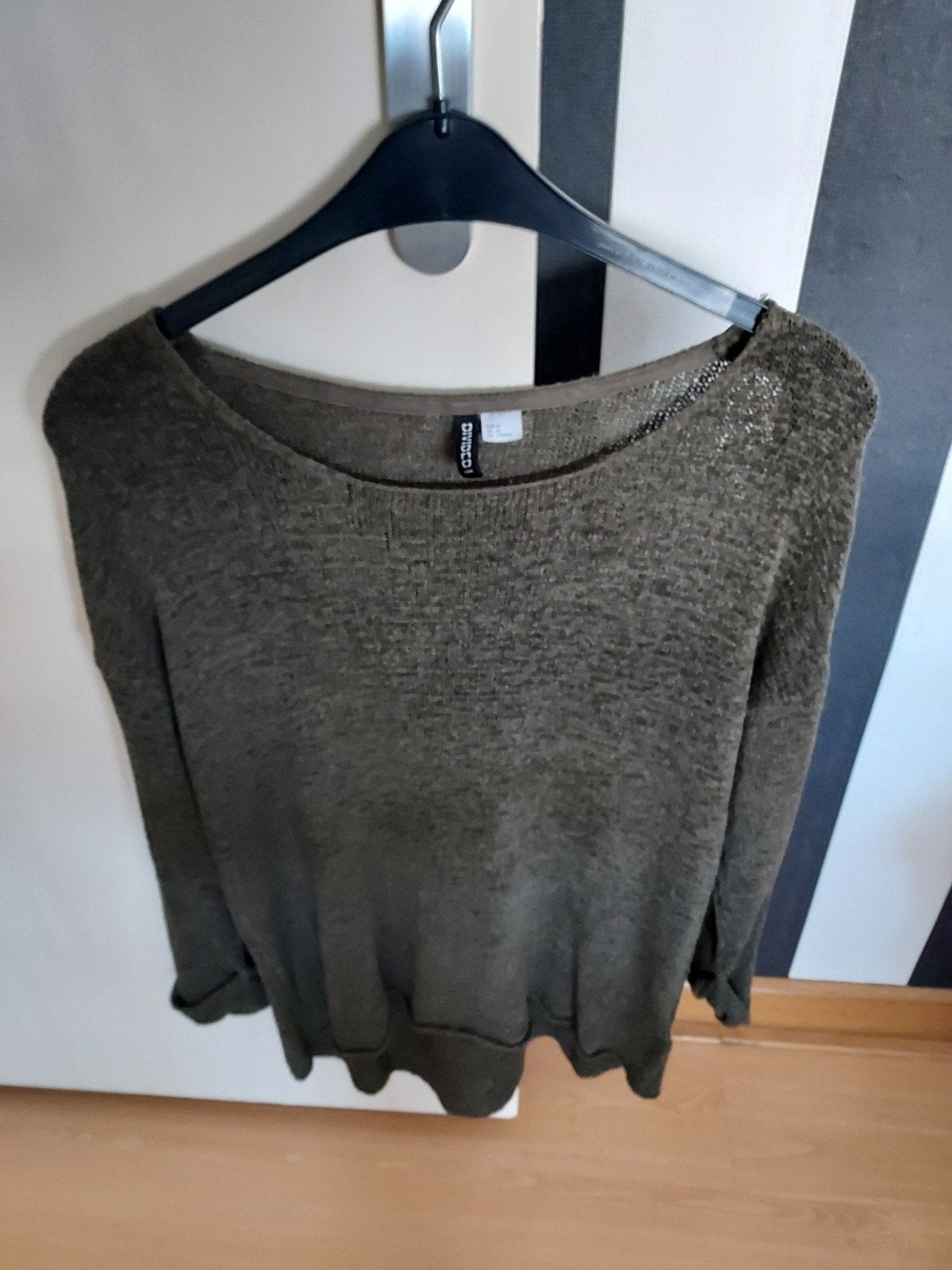 H&M Divided Groene Trui Maat M valt als l, Maat 38/40 (M), H&M Divided, Ophalen of Verzenden, Zo goed als nieuw