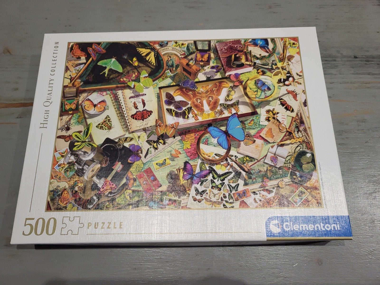 Vlinders, puzzel 500st, Ophalen of Verzenden, 500 t/m 1500 stukjes, Zo goed als nieuw, Legpuzzel