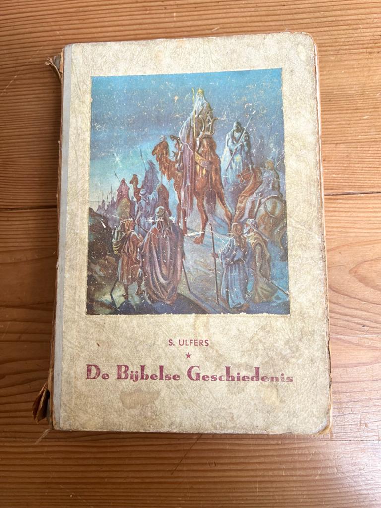 Vintage Kinderbijbel – De Bijbelse Geschiedenis – S. Ulfers, Ophalen of Verzenden