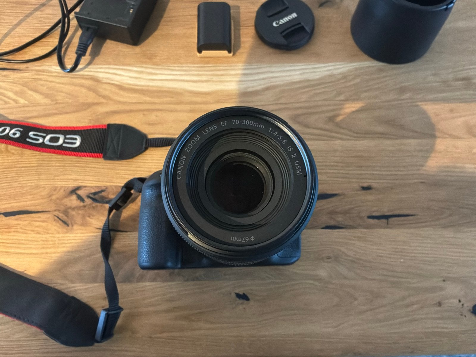 Canon EOS 90D Spiegelreflexcamera met 70-300mm lens, Ophalen, Spiegelreflex, Canon, Beeldstabilisatie
